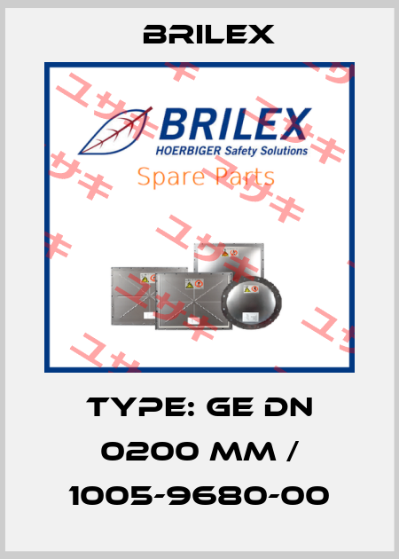 Type: GE DN 0200 mm / 1005-9680-00 Brilex