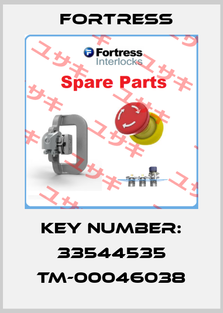 Key number: 33544535 TM-00046038 Fortress