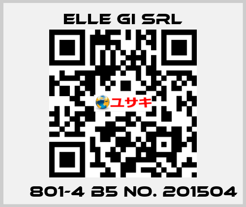 МС801-4 B5 No. 201504 ELLE GI SRL