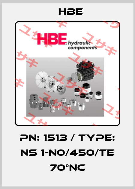 PN: 1513 / Type: NS 1-N0/450/TE 70°NC HBE