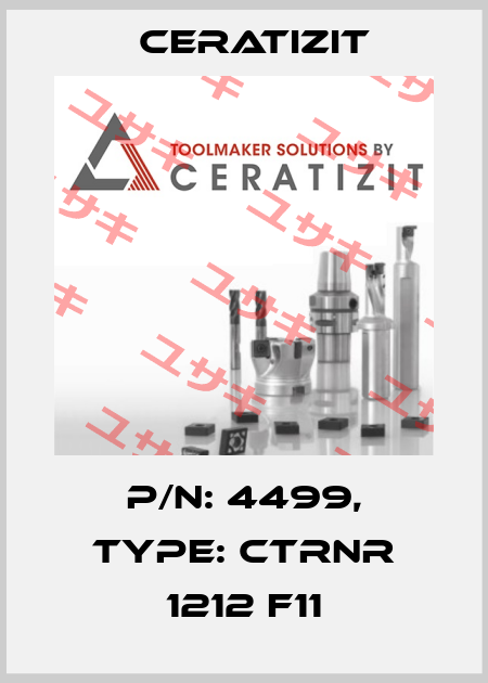 P/N: 4499, Type: CTRNR 1212 F11 Ceratizit