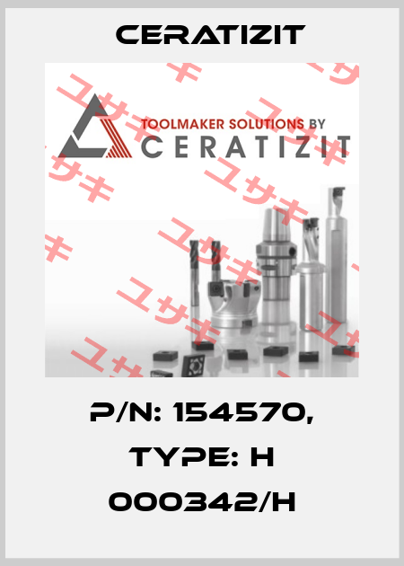 P/N: 154570, Type: H 000342/H Ceratizit