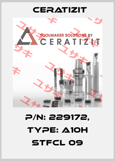 P/N: 229172, Type: A10H STFCL 09 Ceratizit