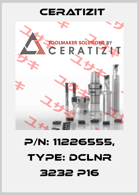 P/N: 11226555, Type: DCLNR 3232 P16 Ceratizit