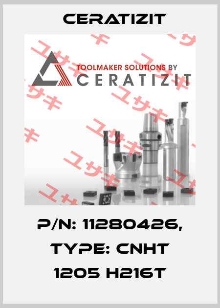 P/N: 11280426, Type: CNHT 1205 H216T Ceratizit