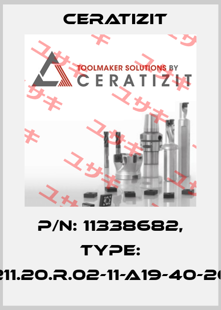 P/N: 11338682, Type: C211.20.R.02-11-A19-40-200 Ceratizit