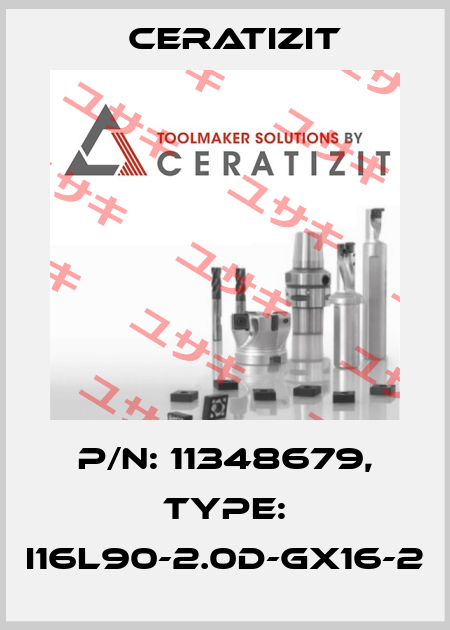 P/N: 11348679, Type: I16L90-2.0D-GX16-2 Ceratizit