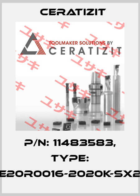 P/N: 11483583, Type: E20R0016-2020K-SX2 Ceratizit