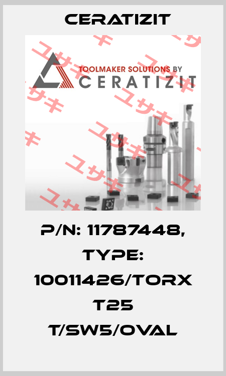 P/N: 11787448, Type: 10011426/TORX T25 T/SW5/OVAL Ceratizit