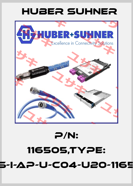 P/N: 116505,Type: CES-I-AP-U-C04-U20-116505 Huber Suhner