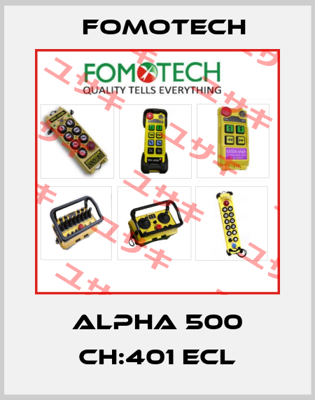 ALPHA 500 CH:401 ECL Fomotech