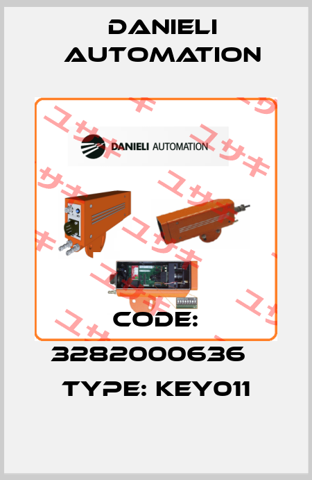 Code: 3282000636   Type: KEY011 DANIELI AUTOMATION