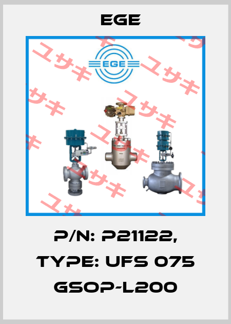 p/n: P21122, Type: UFS 075 GSOP-L200 Ege