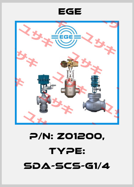 p/n: Z01200, Type: SDA-SCS-G1/4 Ege
