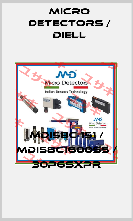 MDI58C 151 / MDI58C1600S5 / 30P6SXPR
 Micro Detectors / Diell