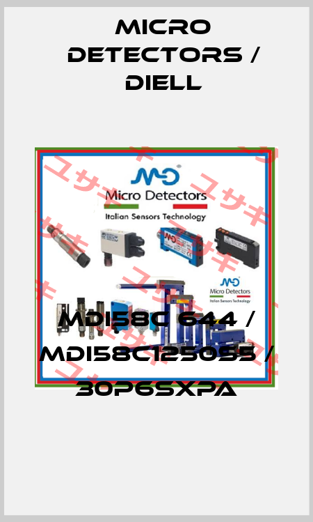 MDI58C 644 / MDI58C1250S5 / 30P6SXPA
 Micro Detectors / Diell