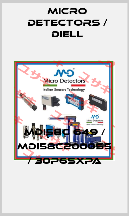 MDI58C 649 / MDI58C2000S5 / 30P6SXPA
 Micro Detectors / Diell
