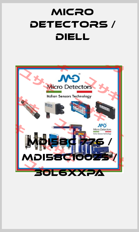MDI58C 776 / MDI58C100Z5 / 30L6XXPA
 Micro Detectors / Diell