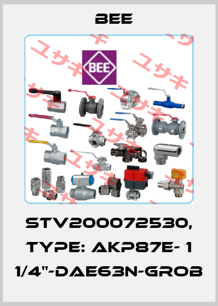 STV200072530, Type: AKP87E- 1 1/4"-DAE63N-GROB BEE