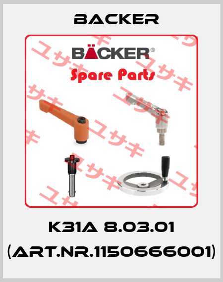 K31A 8.03.01 (Art.Nr.1150666001) Backer