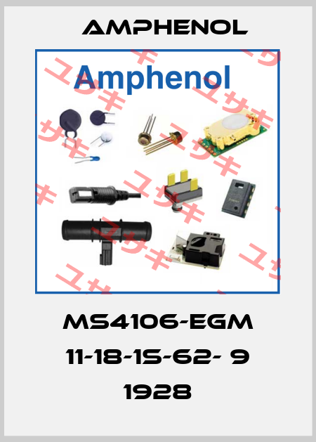 MS4106-EGM 11-18-1S-62- 9 1928 Amphenol