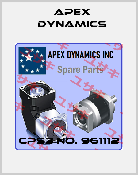CPS3 NO. 961112 Apex Dynamics
