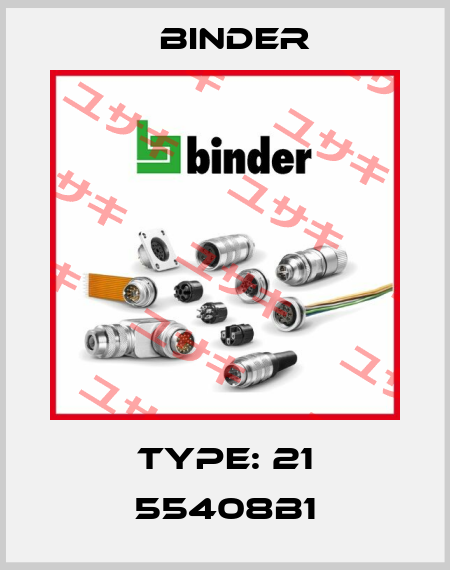 Type: 21 55408B1 Binder