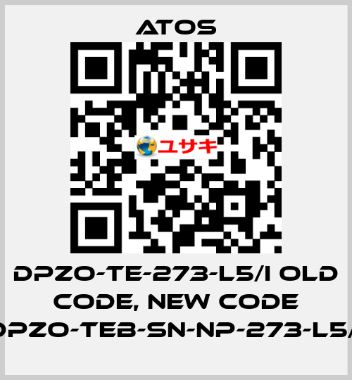 DPZO-TE-273-L5/I old code, new code DPZO-TEB-SN-NP-273-L5/I Atos