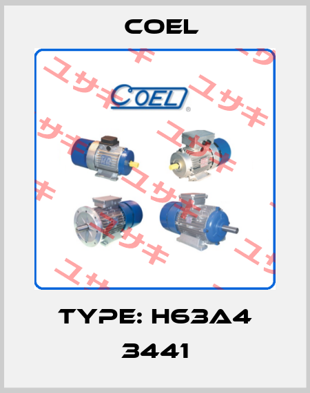 Type: H63A4 3441 Coel