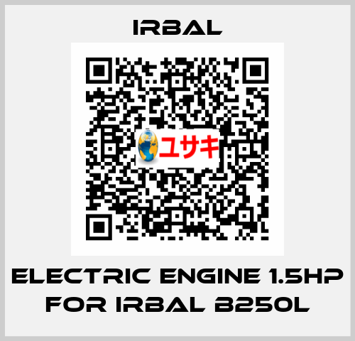 Electric engine 1.5hp for Irbal B250L irbal