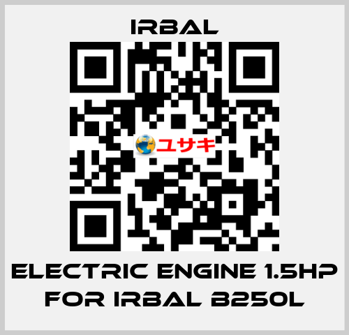 Electric engine 1.5hp for Irbal B250L irbal