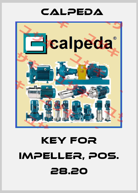 Key for impeller, Pos. 28.20 Calpeda