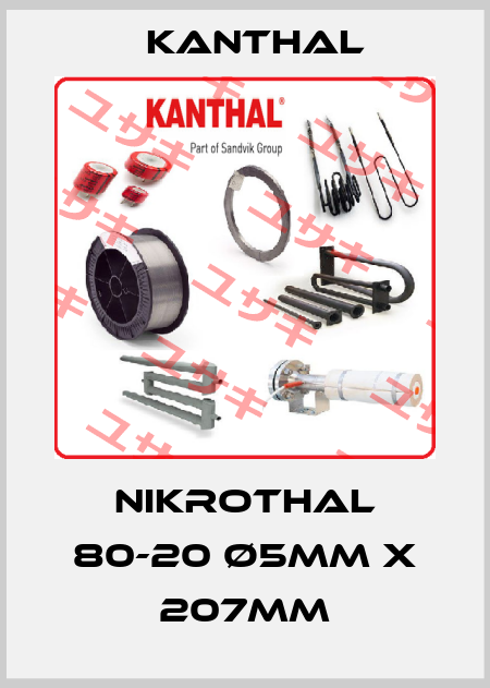 Nikrothal 80-20 Ø5mm x 207mm Kanthal