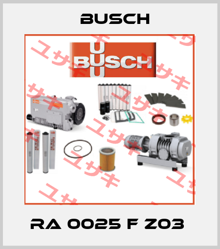 RA 0025 F Z03  Busch