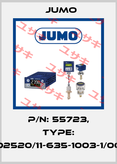P/N: 55723, Type: 902520/11-635-1003-1/000 Jumo