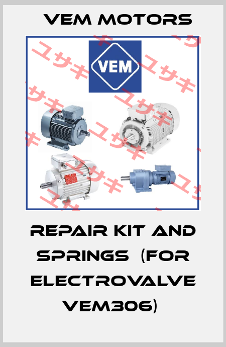 REPAIR KIT AND SPRINGS  (FOR ELECTROVALVE VEM306)  Vem Motors