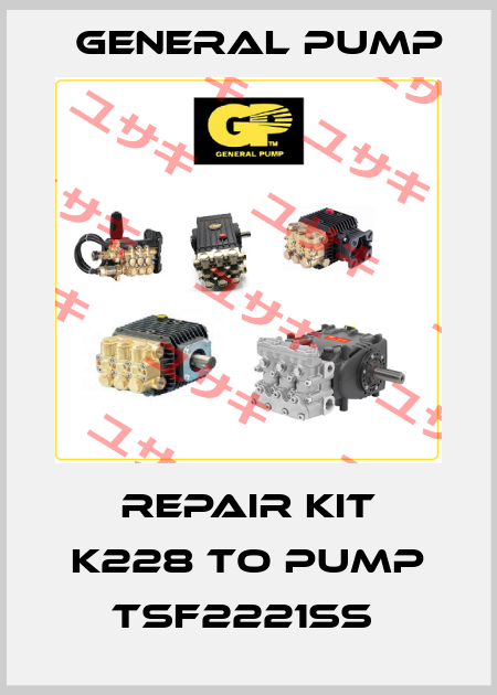 REPAIR KIT K228 TO PUMP TSF2221SS  General Pump