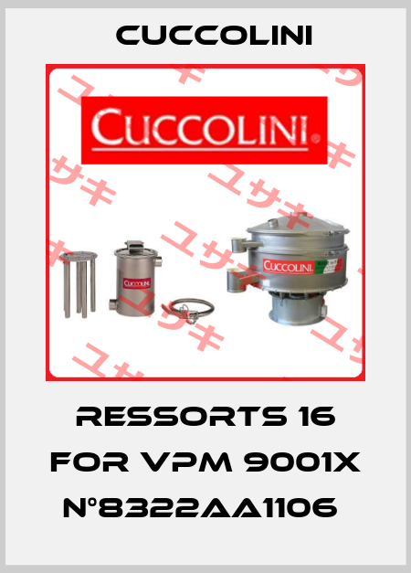 RESSORTS 16 FOR VPM 9001X N°8322AA1106  Cuccolini