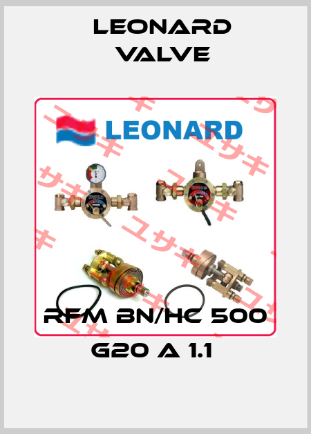 RFM BN/HC 500 G20 A 1.1  LEONARD VALVE