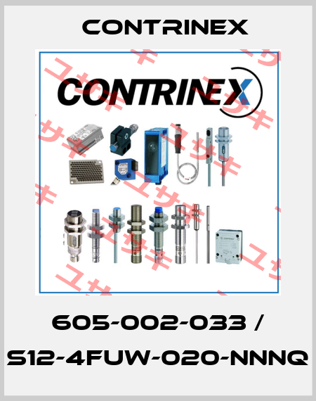 605-002-033 / S12-4FUW-020-NNNQ Contrinex