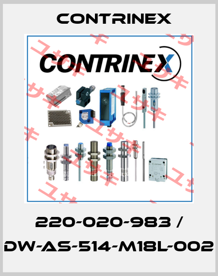 220-020-983 / DW-AS-514-M18L-002 Contrinex