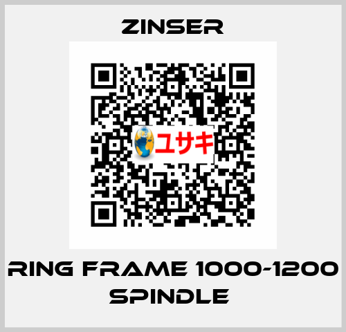 RING FRAME 1000-1200 SPINDLE  Zinser