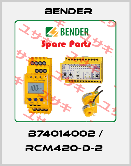 B74014002 / RCM420-D-2  Bender