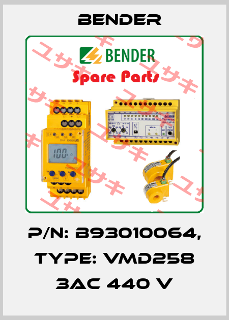 p/n: B93010064, Type: VMD258 3AC 440 V Bender