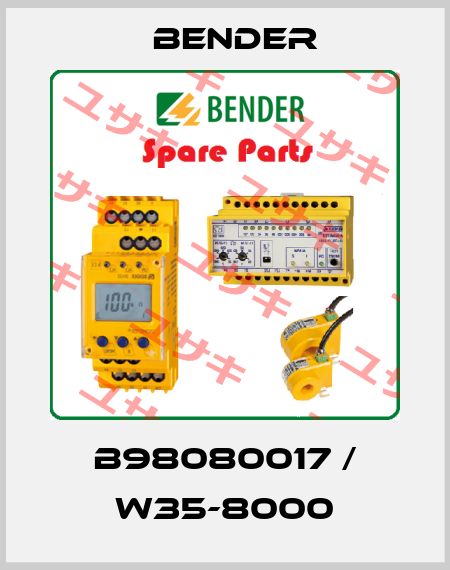 B98080017 / W35-8000 Bender
