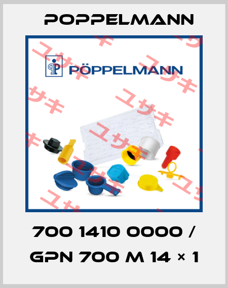 700 1410 0000 / GPN 700 M 14 × 1 Poppelmann