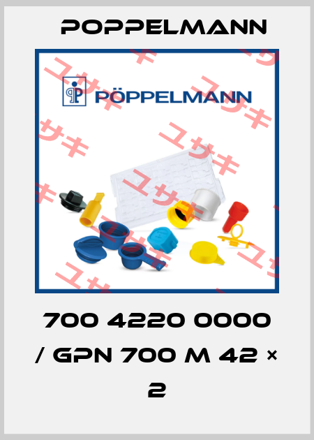 700 4220 0000 / GPN 700 M 42 × 2 Poppelmann