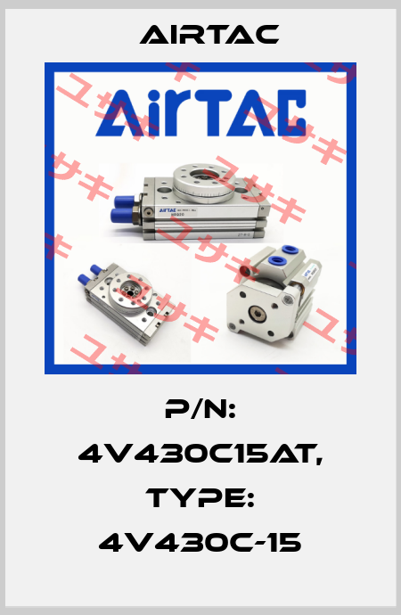 P/N: 4V430C15AT, Type: 4V430C-15 Airtac