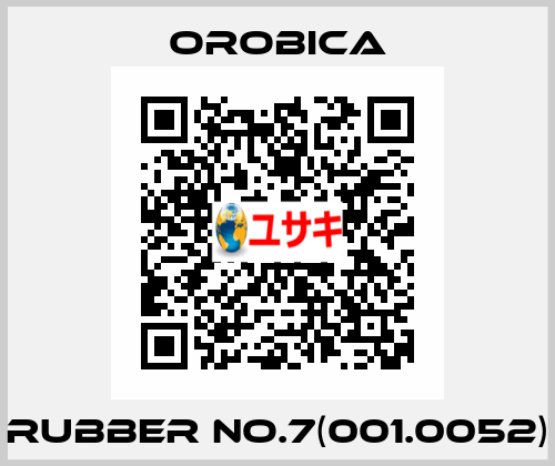 Rubber No.7(001.0052) OROBICA