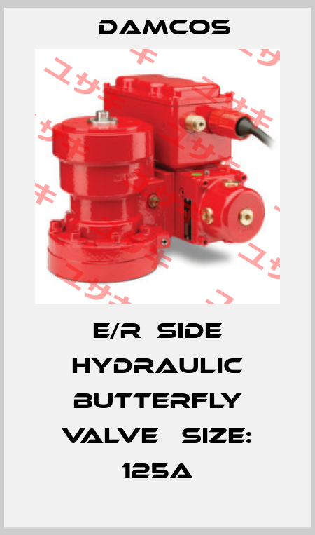 E/R  Side Hydraulic Butterfly Valve 　Size: 125A Damcos